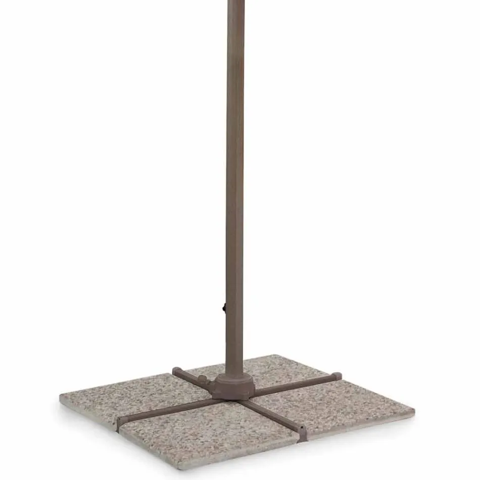 Zahradní deštník 3x4 z polyesteru s hliníkovou strukturou - Texas Viadurini