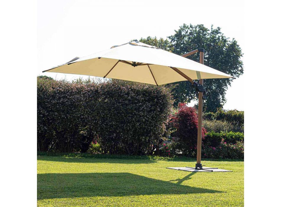Zahradní deštník 3x4m z hliníku a polyesteru, Homemotion - Marco Viadurini