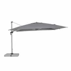 Zahradní deštník 4x4 s tmavě šedým hadříkem a eloxovanou strukturou - Daniel Viadurini