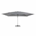 Zahradní deštník 4x4 s tmavě šedým hadříkem a eloxovanou strukturou - Daniel Viadurini