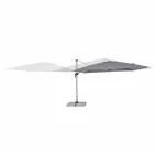 Zahradní deštník 4x4 s tmavě šedým hadříkem a eloxovanou strukturou - Daniel Viadurini