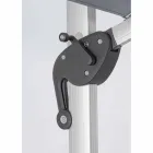 Zahradní deštník 4x4 s tmavě šedým hadříkem a eloxovanou strukturou - Daniel Viadurini