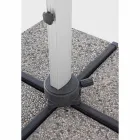 Zahradní deštník 4x4 s tmavě šedým hadříkem a eloxovanou strukturou - Daniel Viadurini