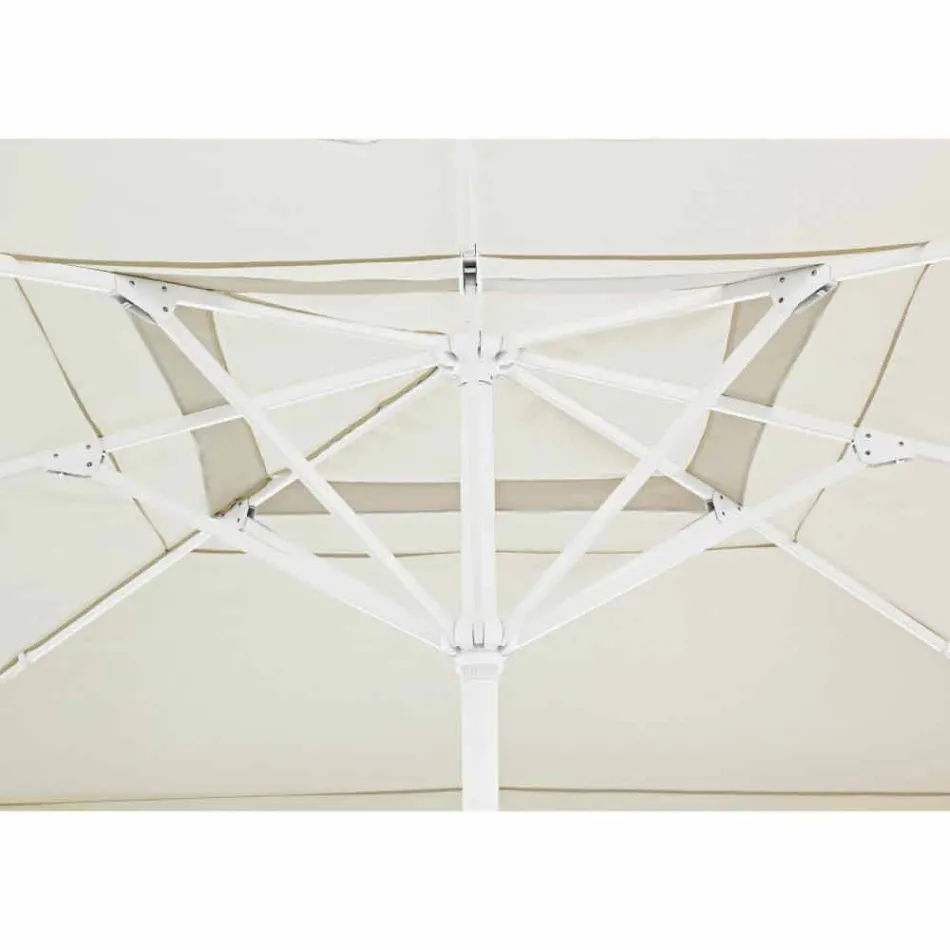 Zahradní deštník 4x4 s polyesterovým hadříkem a ocelovou základnou - Nastio Viadurini