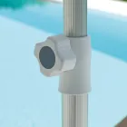 Zahradní deštník s eloxovanou hliníkovou strukturou - Laila Viadurini