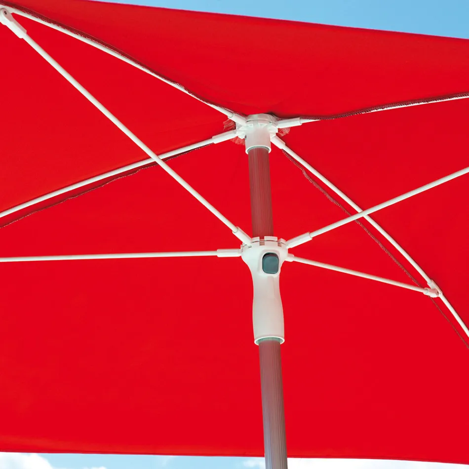 Zahradní deštník s konstrukcí z pruhovaného hliníku a látky - Renaud Viadurini