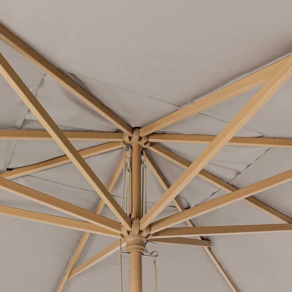 Zahradní deštník s polyesterovým plátnem Dove Grey 3x4 m, Homemotion - Lucius Viadurini