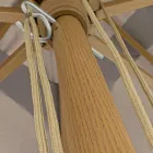 Zahradní deštník s polyesterovým plátnem Dove Grey 3x4 m, Homemotion - Lucius Viadurini