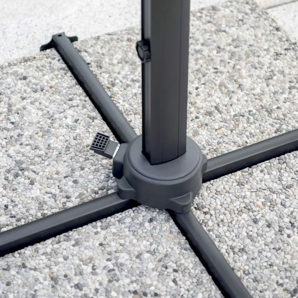 Polyesterový deštník s rukojetí a boční tyčí - Nexa Viadurini