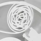 Velké moderní kulaté barevné zdobené nástěnné hodiny - Kat Viadurini