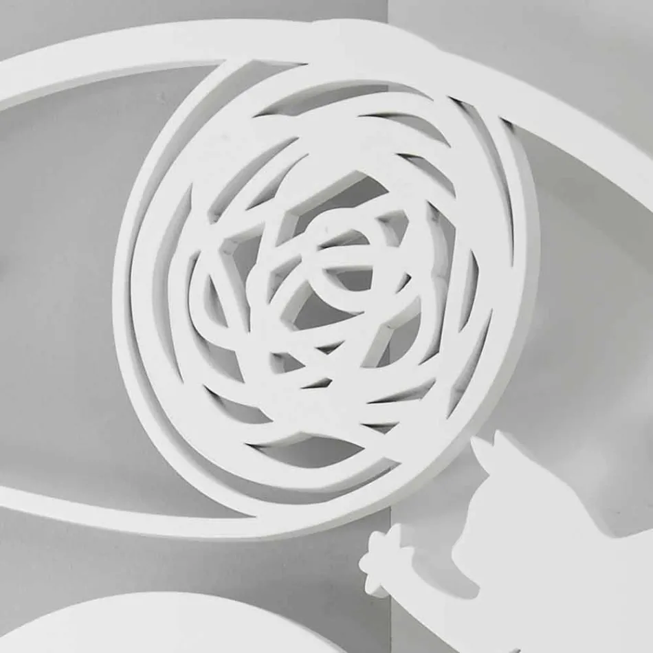 Velké moderní kulaté barevné zdobené nástěnné hodiny - Kat Viadurini