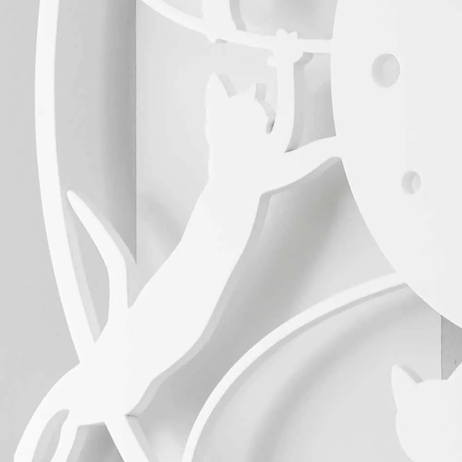 Velké moderní kulaté barevné zdobené nástěnné hodiny - Kat Viadurini