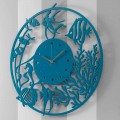 Velké moderní barevné kulaté dřevěné nástěnné hodiny - Infondoalmar
