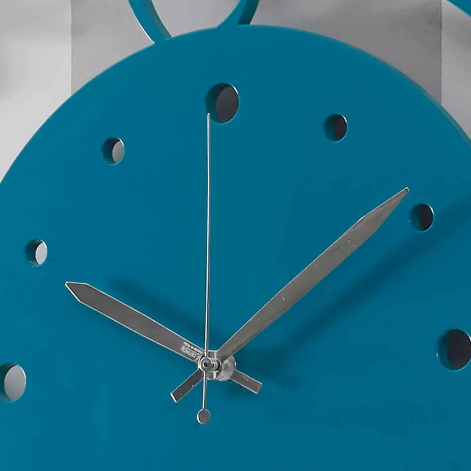 Velké moderní barevné kulaté dřevěné nástěnné hodiny - Infondoalmar Viadurini