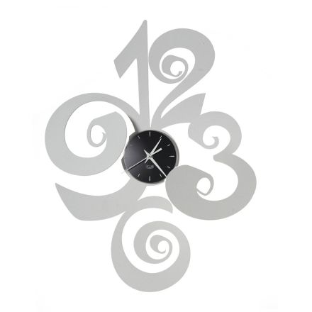 Moderní nástěnné hodiny kulatého designu ve 2 velikostech železa - Drako Viadurini