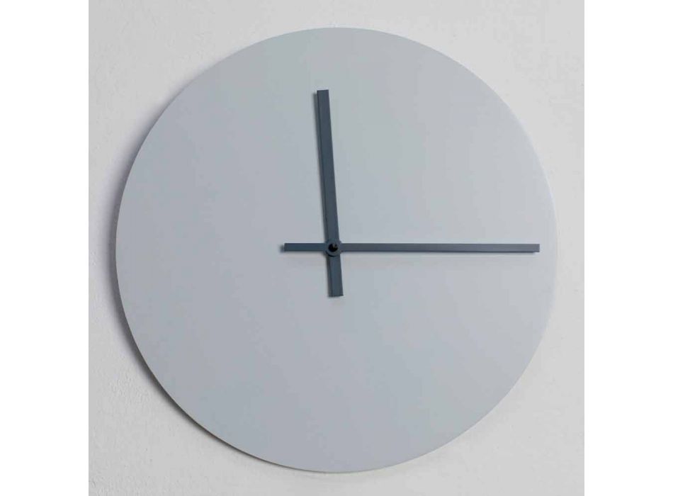 Kulaté nástěnné hodiny moderního designu šedé a modré Vyrobeno v Itálii - Umbriel Viadurini