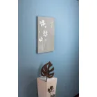 Obdélníkové hnědé a plexisklo Nástěnné hodiny - Silene Viadurini