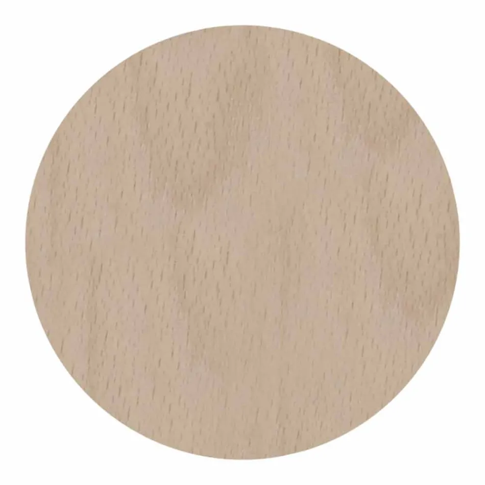 Nástěnné hodiny ze světlého nebo tmavého dřeva s moderním květinovým designem - Aquilegia Viadurini