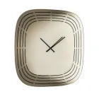 Nástěnné skleněné zrcadlové hodiny Cesira s laserovým gravírováním, vyrobené v Itálii Viadurini