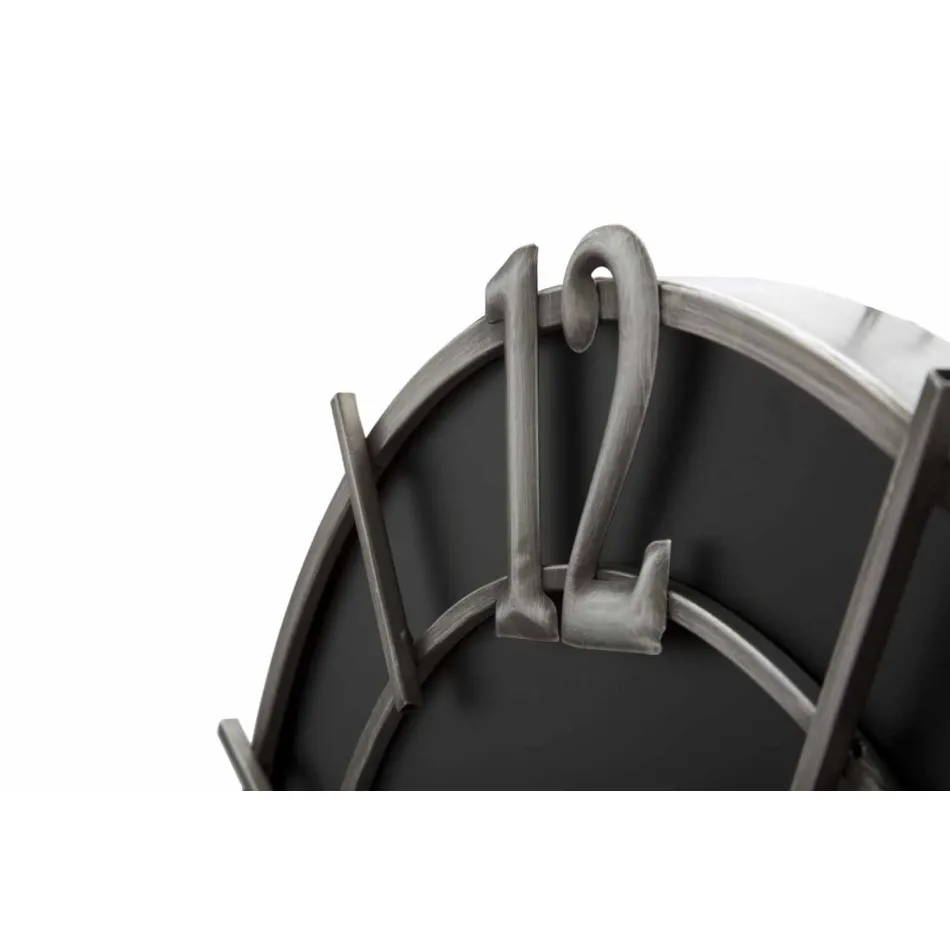 Moderní designové kulaté nástěnné hodiny ze železa a MDF - naděje Viadurini