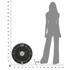 Moderní designové kulaté nástěnné hodiny ze železa a MDF - naděje Viadurini