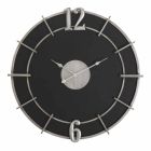 Moderní designové kulaté nástěnné hodiny ze železa a MDF - naděje Viadurini