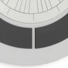 Hodiny s reliéfním rámem a polypropylenem v různých barvách - Lunarium Viadurini