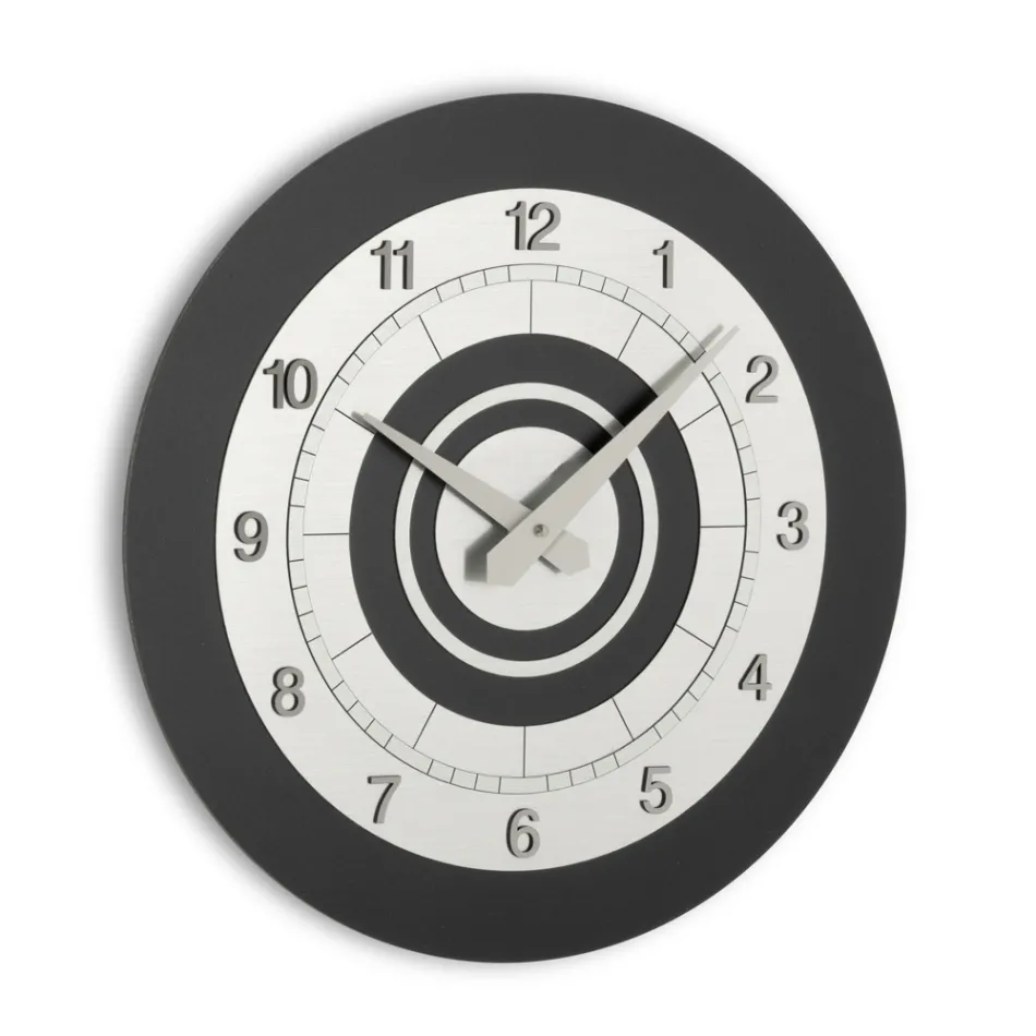 Nástěnné hodiny z PVC v různých barevných odstínech Made in Italy - Flux Viadurini