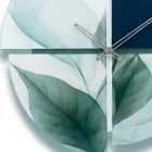 Nástěnné hodiny z metakrylátu s potiskem a geometrickými tvary, vyrobené v Itálii - Lumea Viadurini