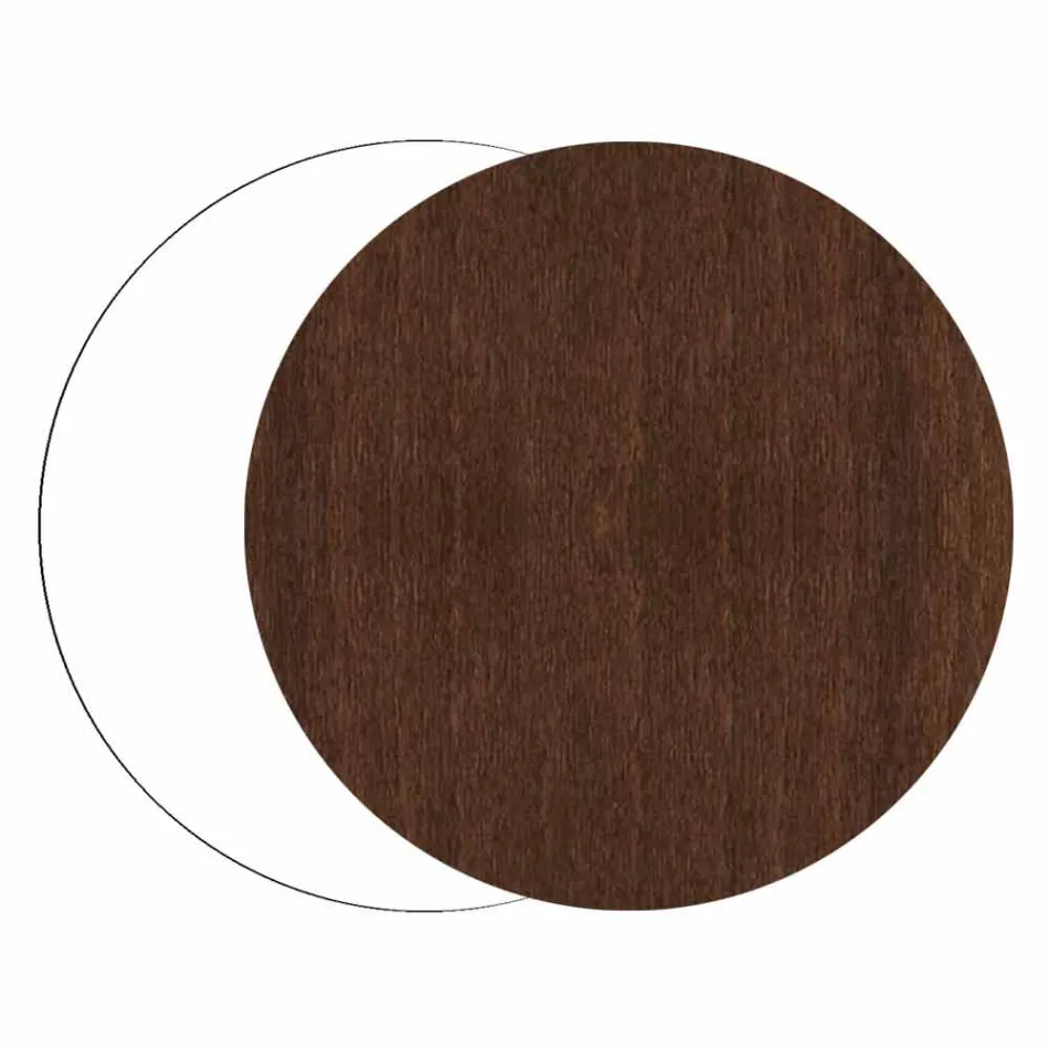 Moderní a kulaté dřevěné nástěnné hodiny se sezónním designem Viadurini