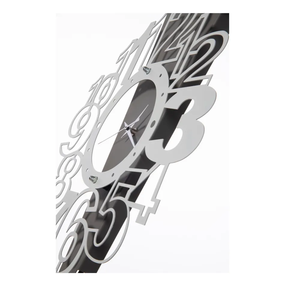 Železné nástěnné hodiny s vykřičníkem Made in Italy - Hand Viadurini