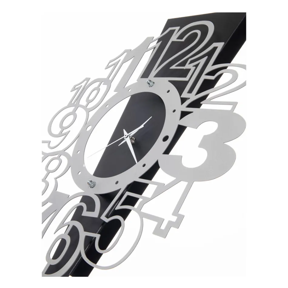 Železné nástěnné hodiny s vykřičníkem Made in Italy - Hand Viadurini