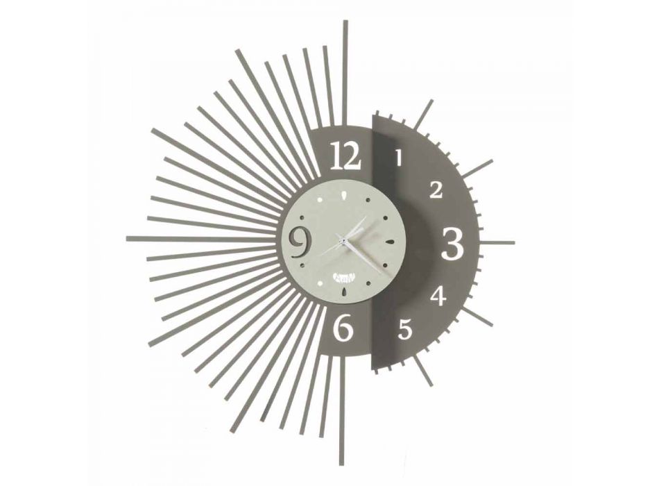 Železné nástěnné hodiny elegantní design vyrobený v Itálii - Aneto Viadurini