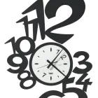 Velké designové železné nástěnné hodiny s vnějšími čísly - Vodnář Viadurini