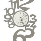 Velké designové železné nástěnné hodiny s vnějšími čísly - Vodnář Viadurini