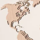 Dřevěné nástěnné hodiny s designem obývacího pokoje v designu Planisphere - Mappo Viadurini