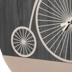 Kulaté designové dřevěné nástěnné hodiny s dekoracemi ve 2 provedeních - Byko Viadurini