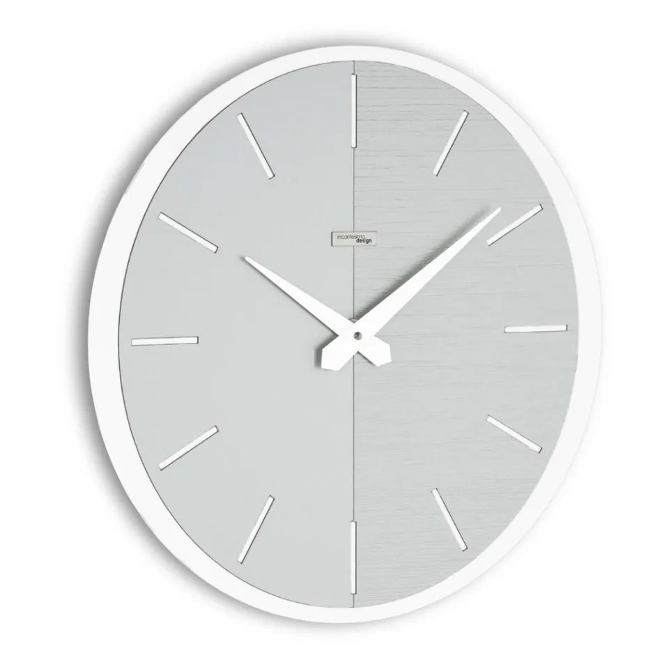 Nástěnné hodiny z PVC a laminátu v různých barvách Made in Italy - Mean Viadurini