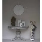 Moderní nástěnné hodiny z barevné oceli vyrobené v Itálii - Adalgiso Viadurini