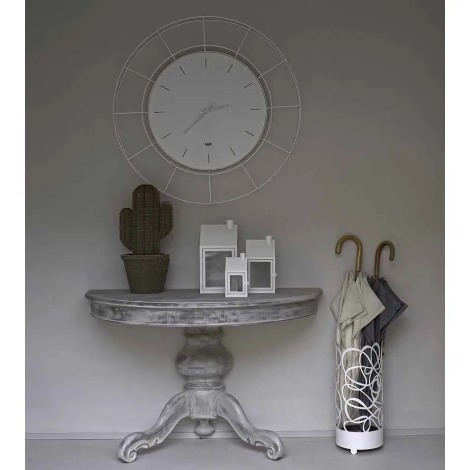 Moderní nástěnné hodiny z barevné oceli vyrobené v Itálii - Adalgiso Viadurini