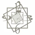 Moderní železné nástěnné hodiny s geometrickým designem vyrobené v Itálii - Procida Viadurini