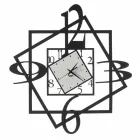 Moderní železné nástěnné hodiny s geometrickým designem vyrobené v Itálii - Procida Viadurini