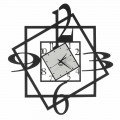 Moderní železné nástěnné hodiny s geometrickým designem vyrobené v Itálii - Procida