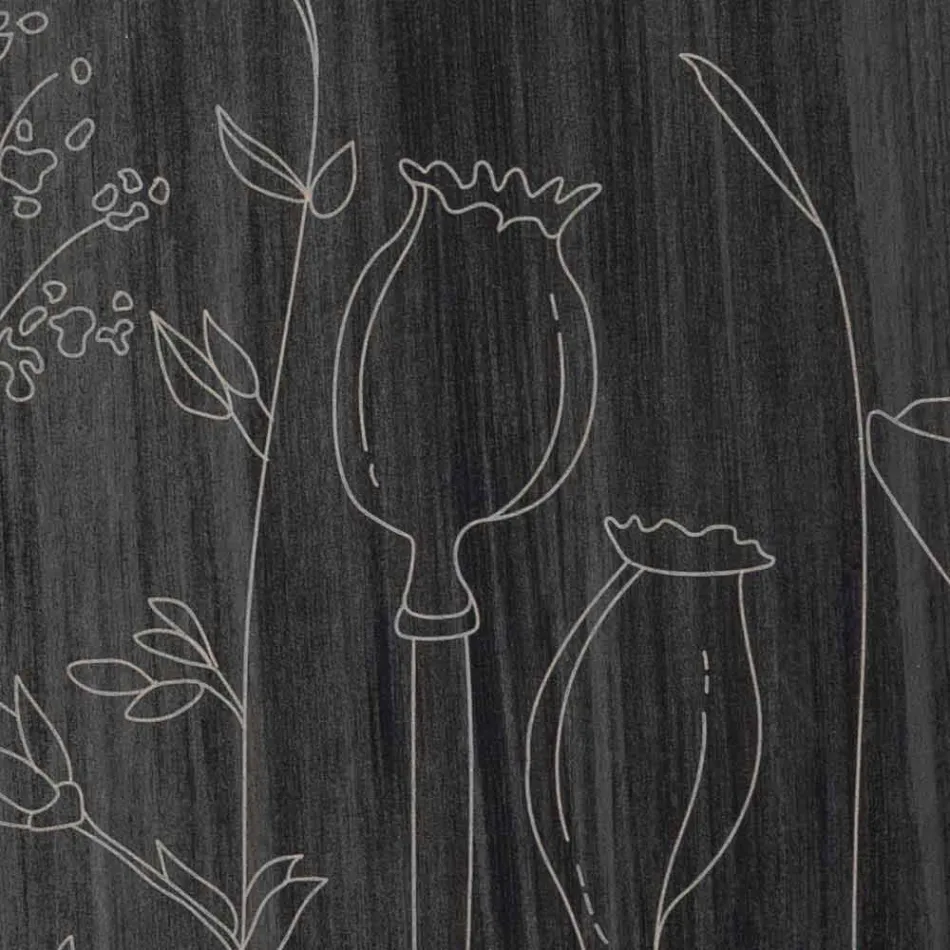 Moderní kulaté dřevěné nástěnné hodiny a laserové gravírování - Florinto Viadurini