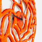 Perforované moderní nástěnné hodiny barevný design lakovaný lesklý - Ruffo Viadurini