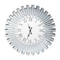 Kulaté dekorativní nástěnné hodiny z Mdf a zrcadlového skla - Tosco