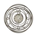 Kulaté nástěnné hodiny v železném zdobeném designu ve 3 barvách - Doric