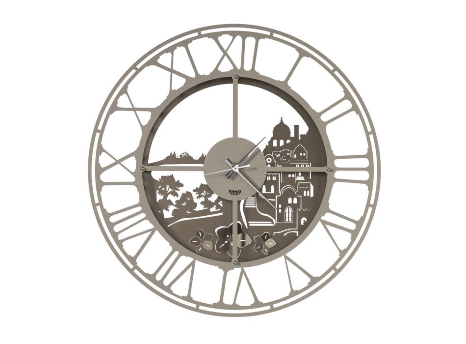 Kulaté nástěnné hodiny v Iron Italian Design 3 povrchové úpravy - Furio Viadurini