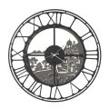 Kulaté nástěnné hodiny v Iron Italian Design 3 povrchové úpravy - Furio