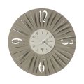 Kulaté nástěnné hodiny v železném trojrozměrném designu 2 barvy - Heco